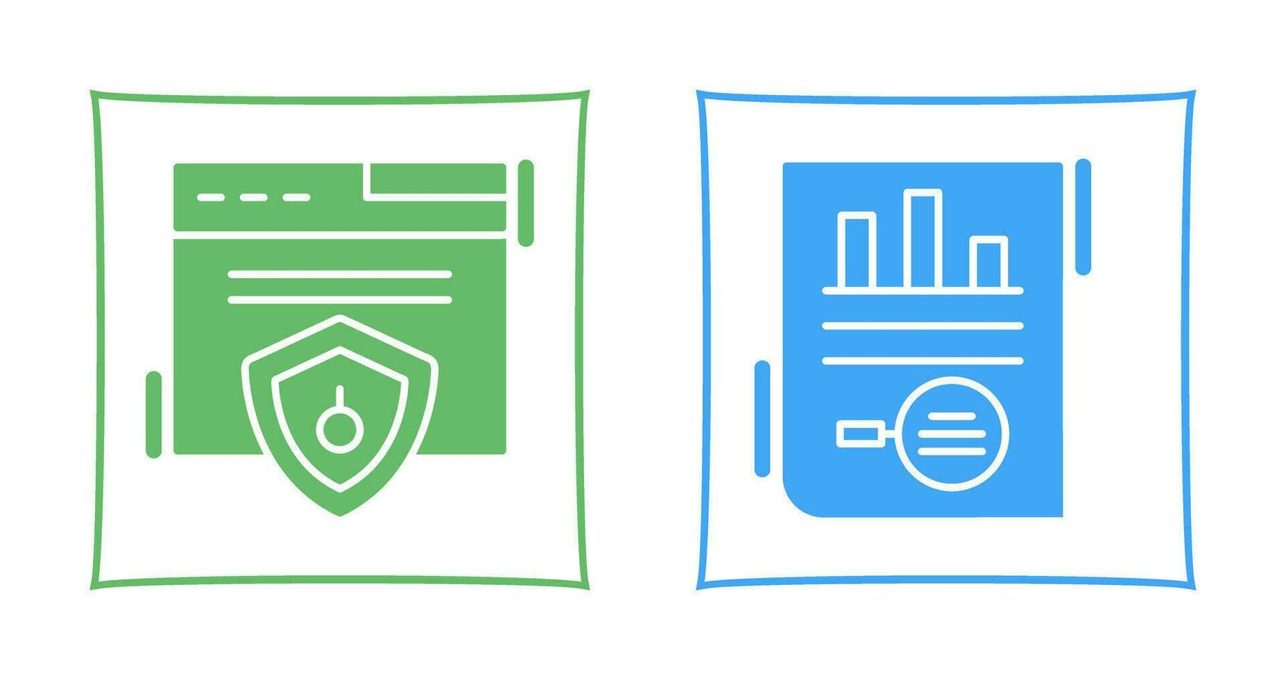 Web Security and Market Research Icon vector