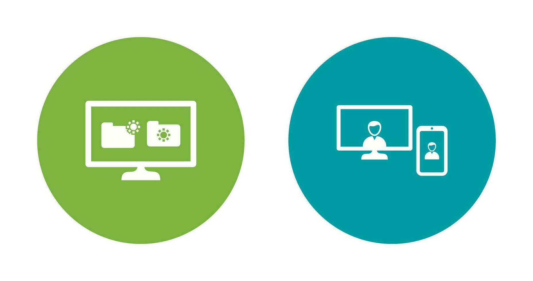 video call and corrupted data Icon vector
