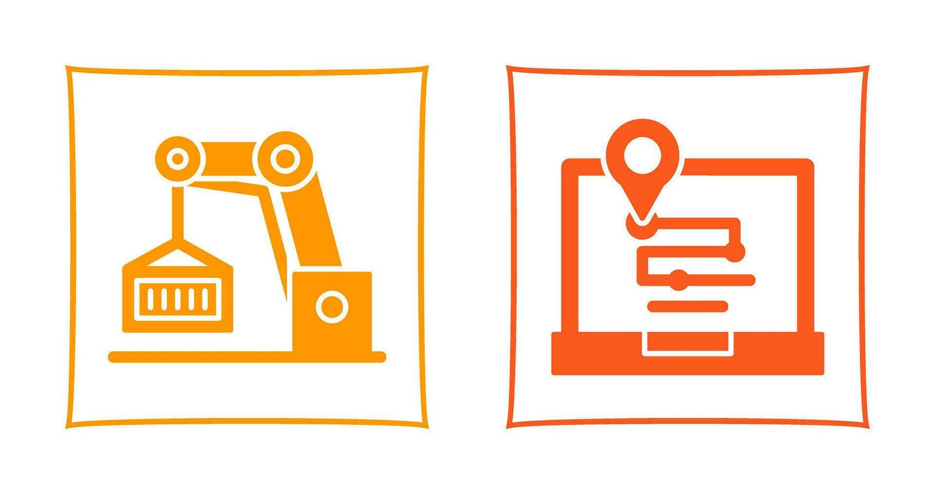 crane and placeholder Icon vector