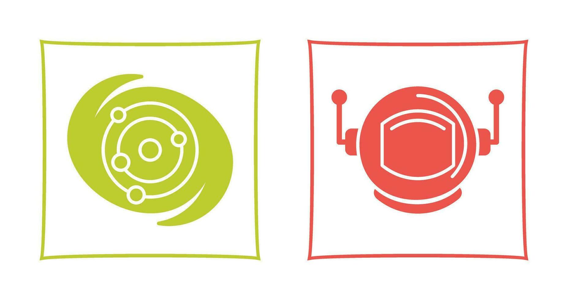 galaxy and astronaut Icon vector