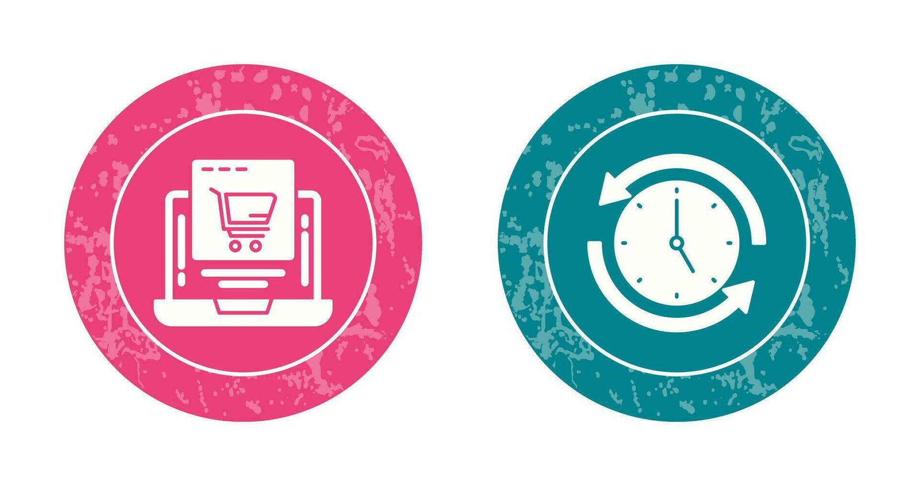 Add to Cart and Run time Icon vector