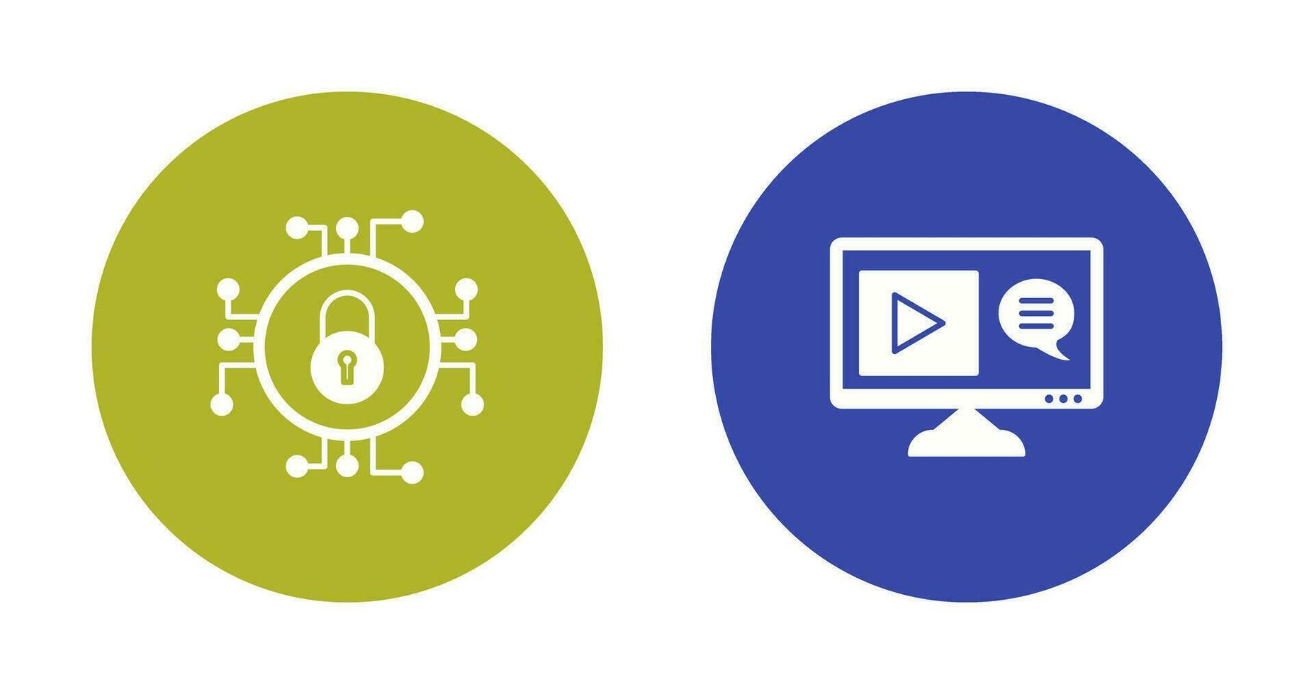 Data Security and Content Production Icon vector
