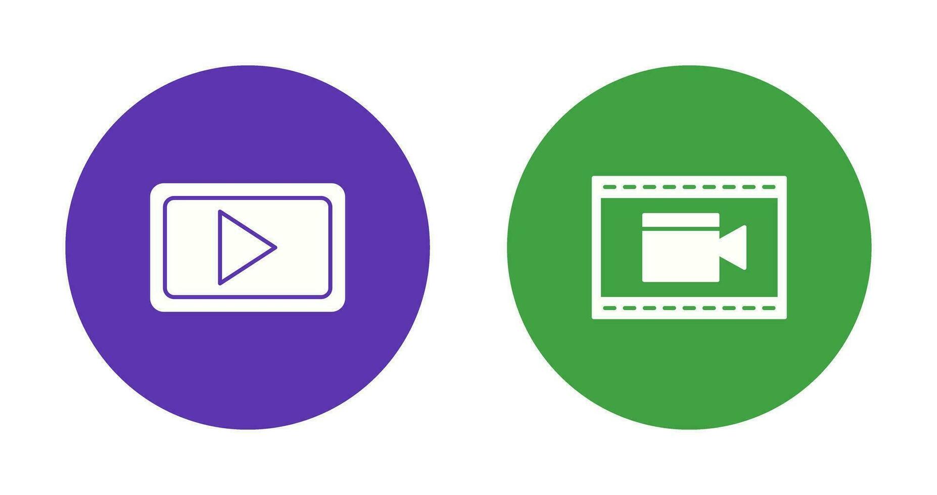 Video Communication and Video and Animation Icon vector