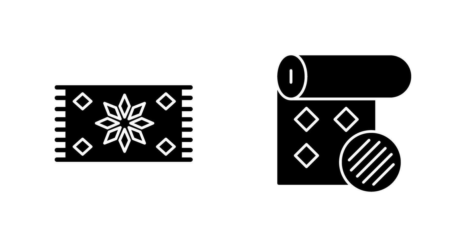alfombra y fondo de pantalla icono vector