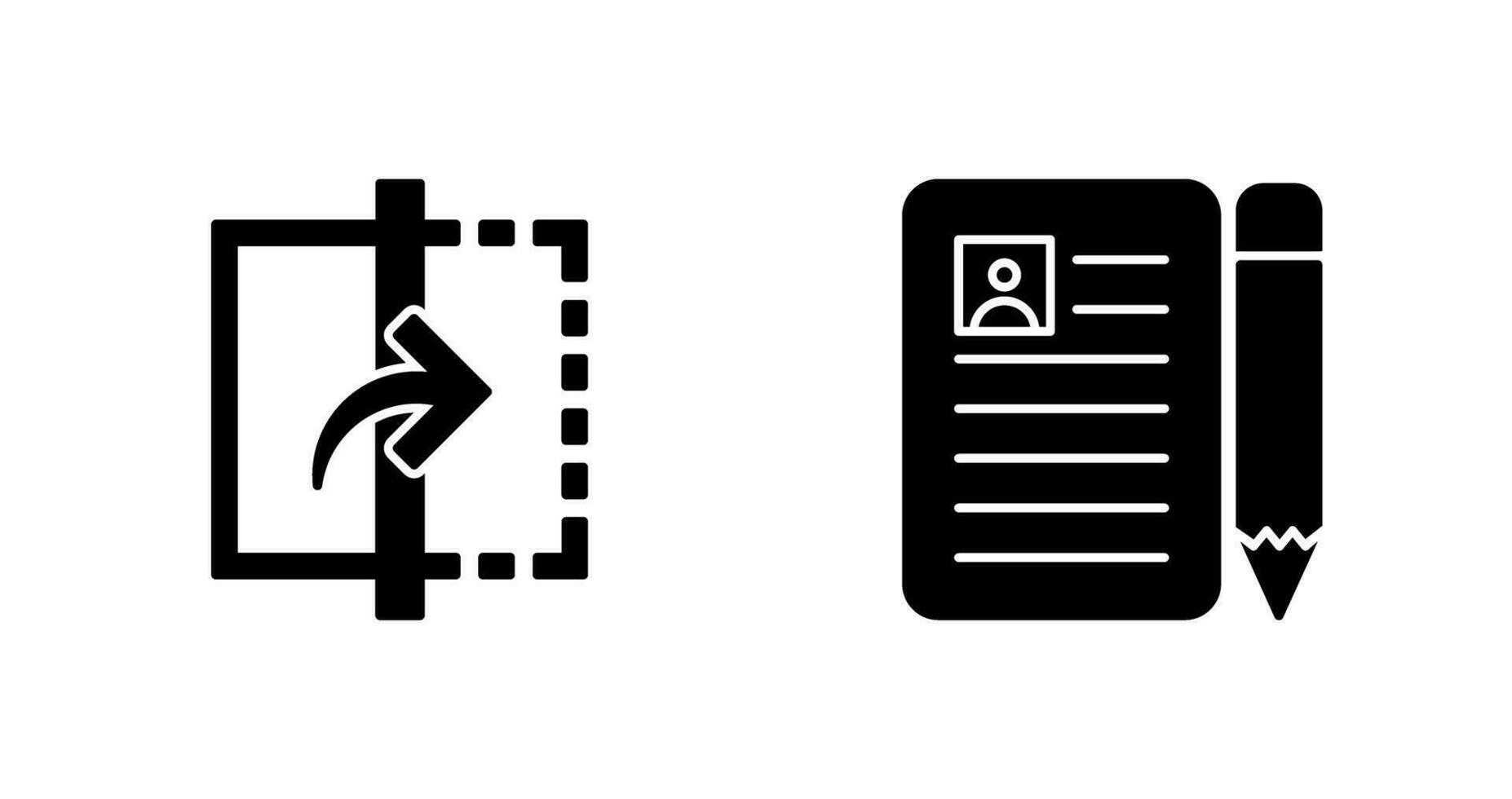 reflect and cv  Icon vector