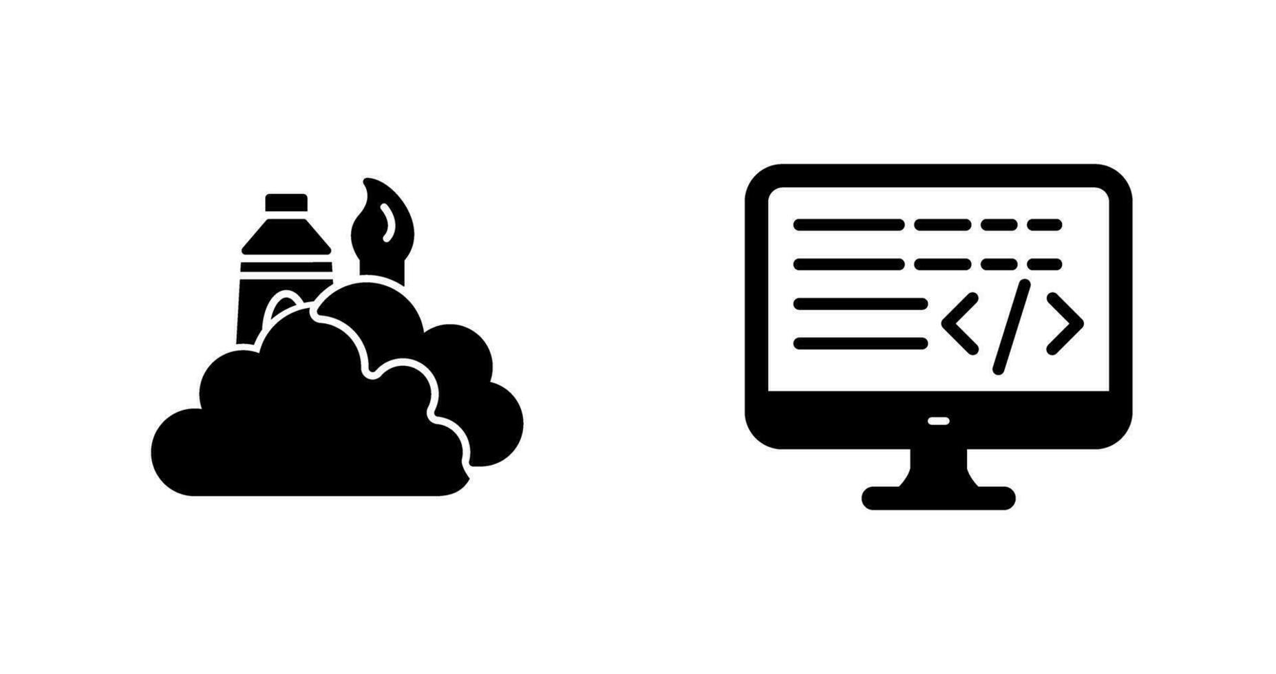 creative and coding Icon vector