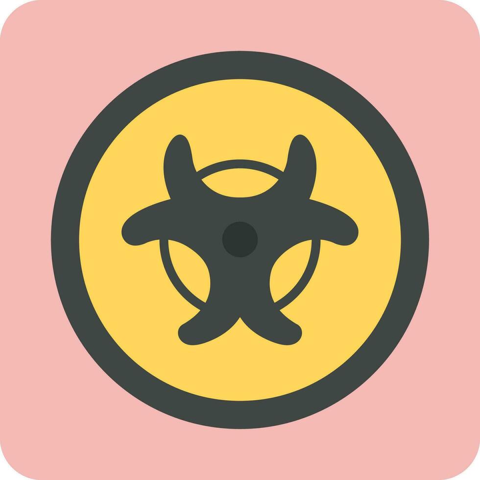 Biohazard Sign Vector Icon