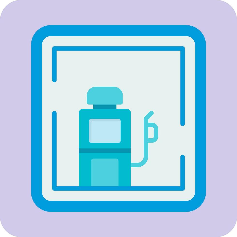 Gas Station Sign Vector Icon