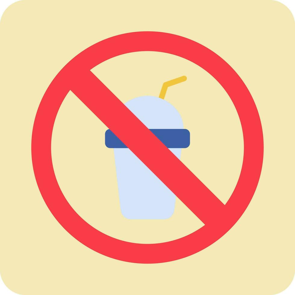 No Beverage Vector Icon