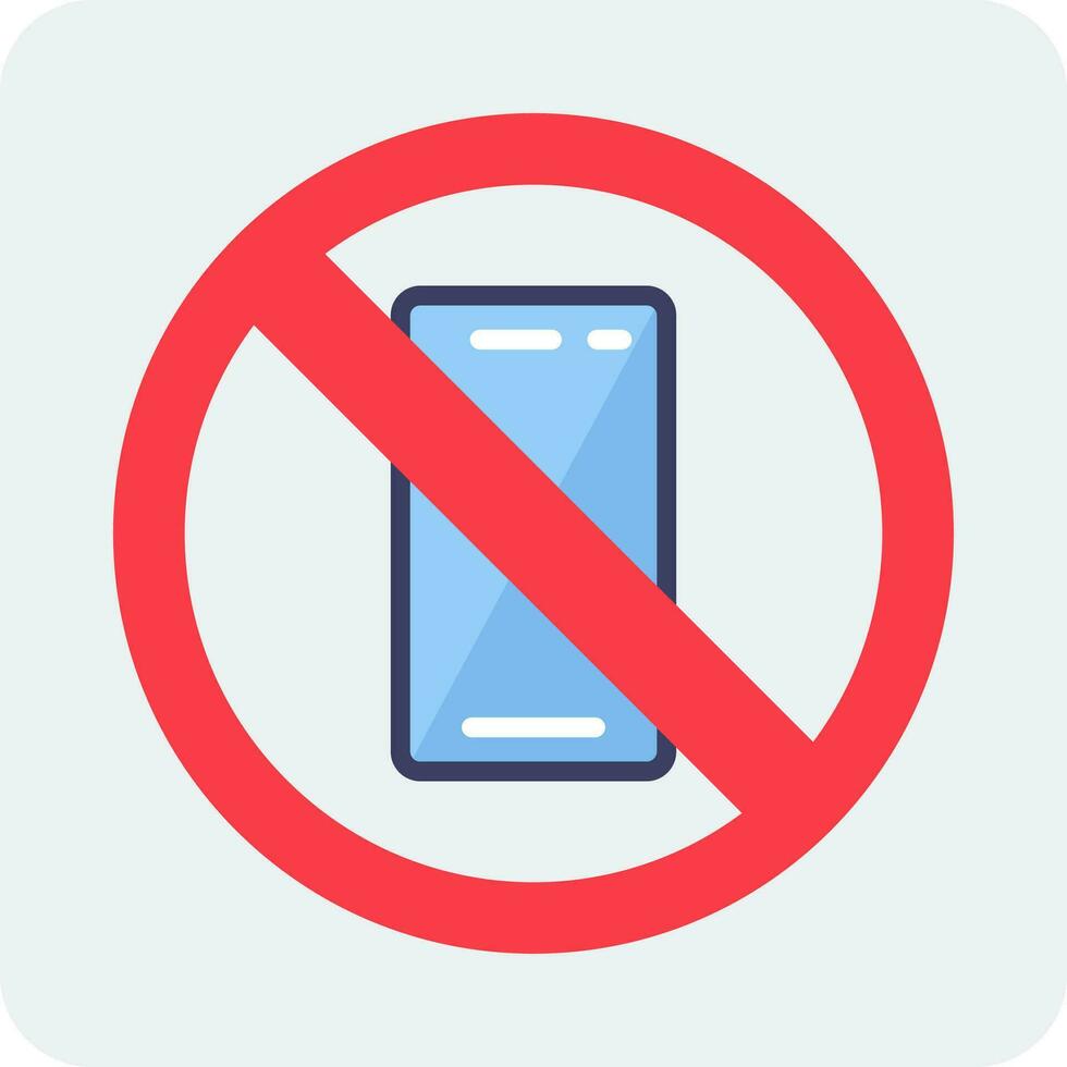 No Phone Vector Icon