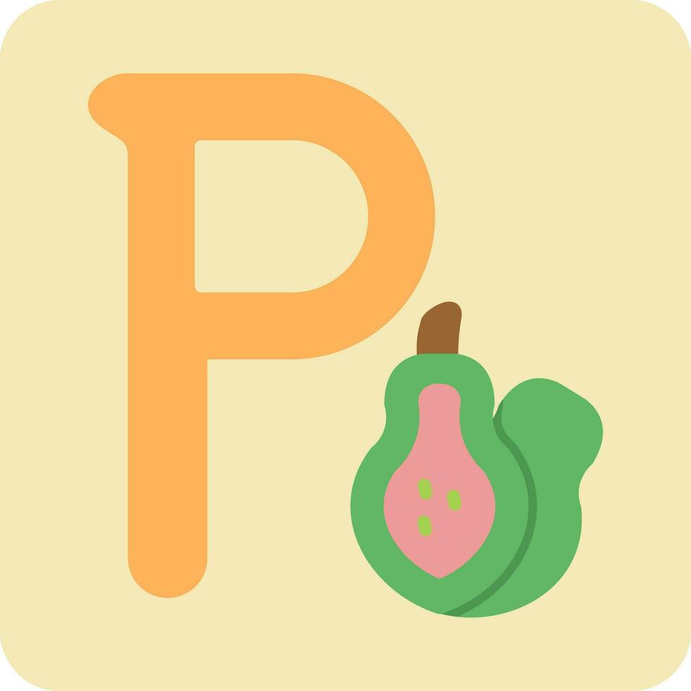 Small P Vector Icon