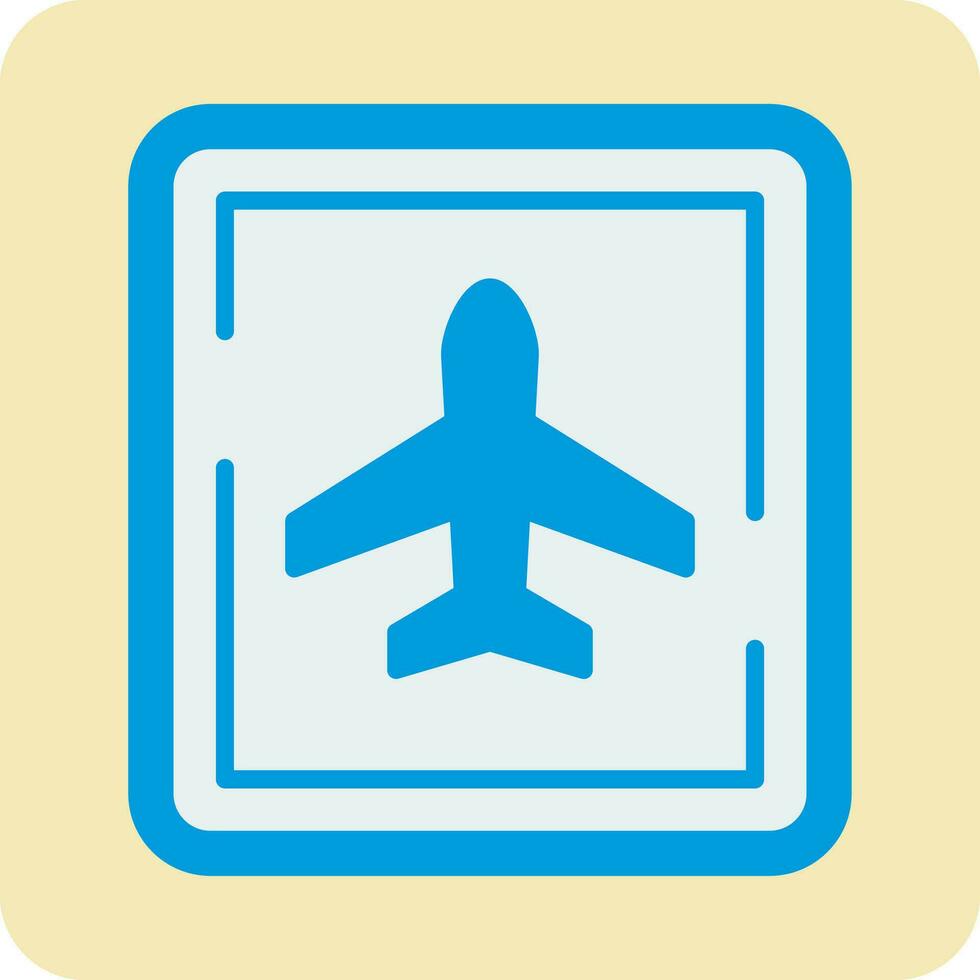 Airport Sign Vector Icon