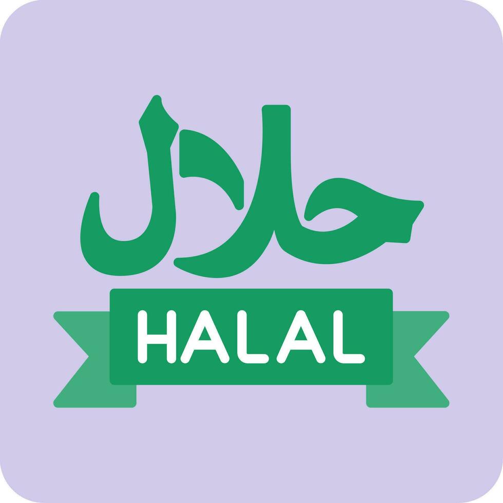 icono de vector halal