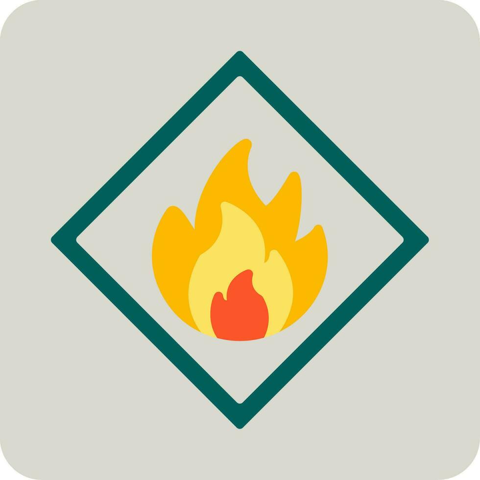 Flammable Vector Icon