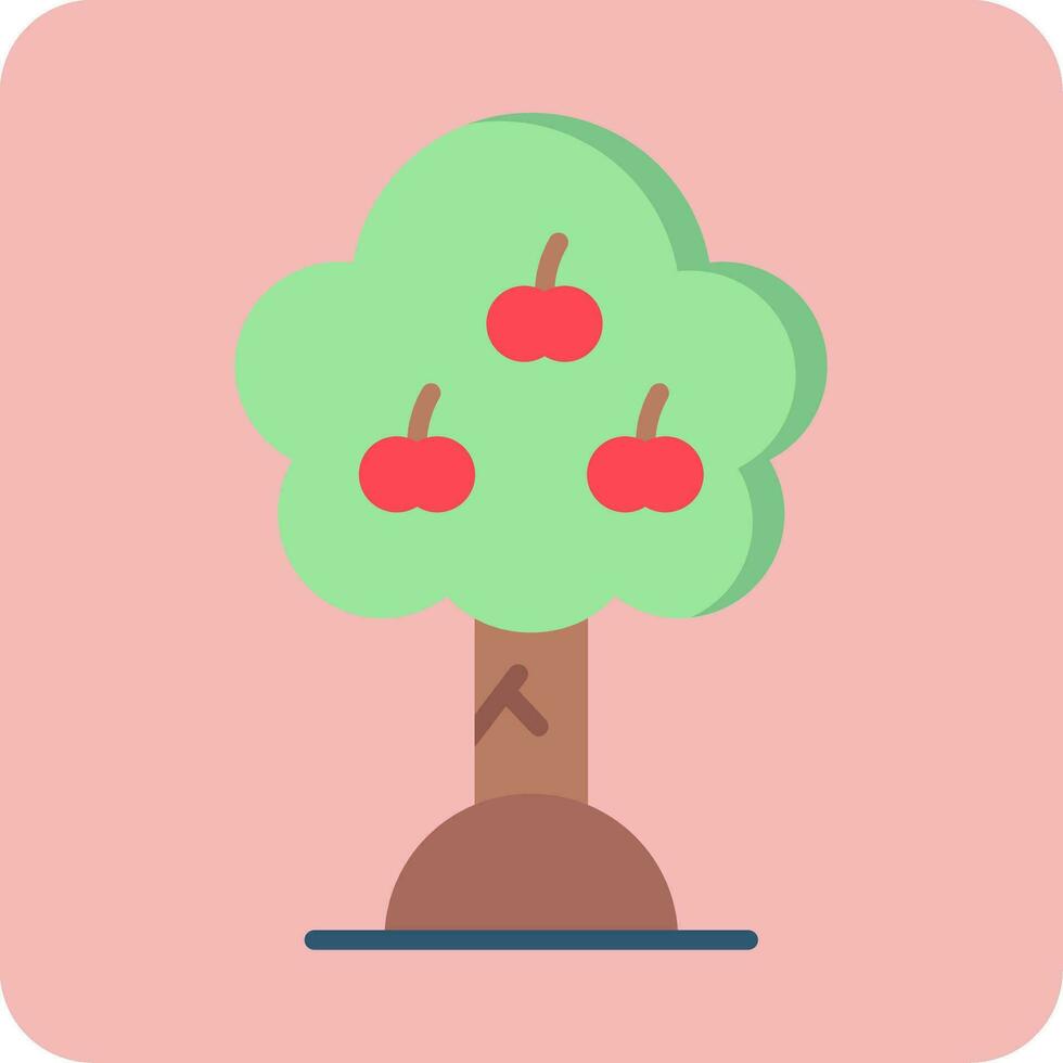 Apple Tree Vector Icon