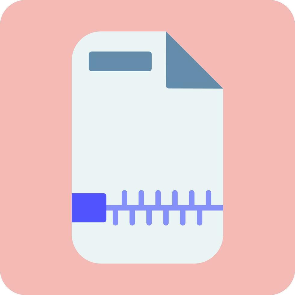 icono de vector de archivo zip