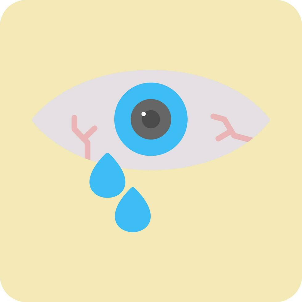 Watery Eye Vector Icon