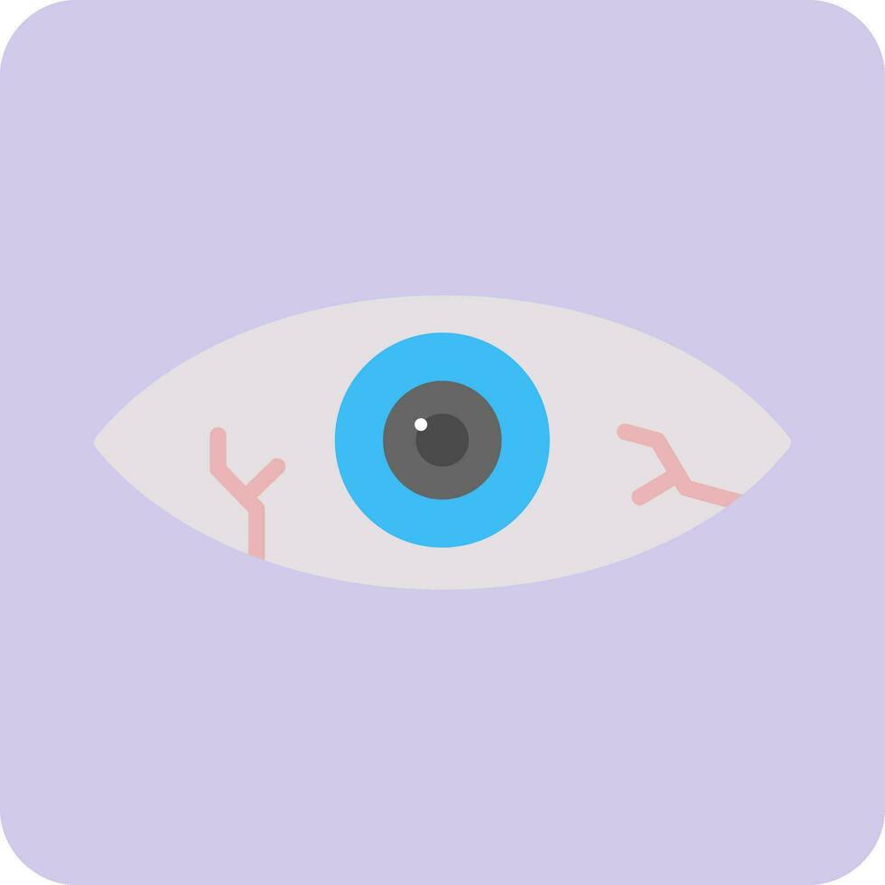 Red Eye Vector Icon