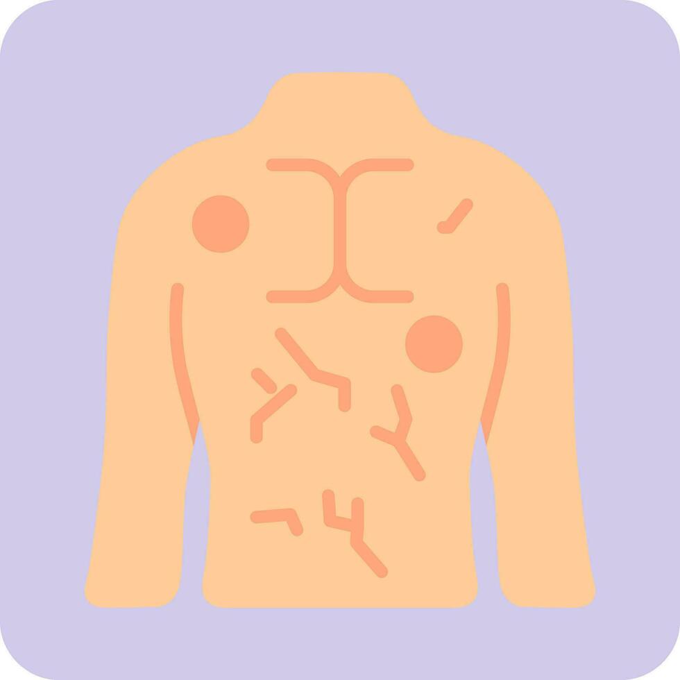 urticaria vector icono