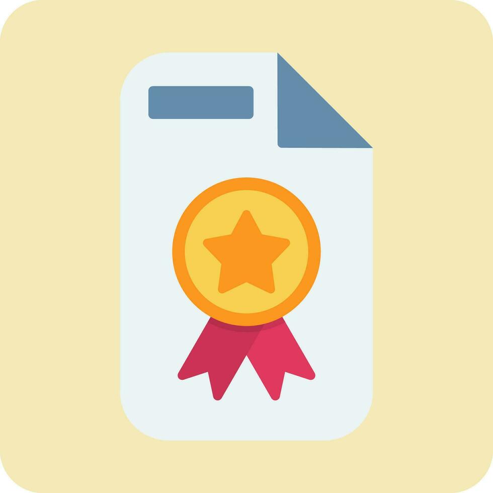 Certificate Vector Icon