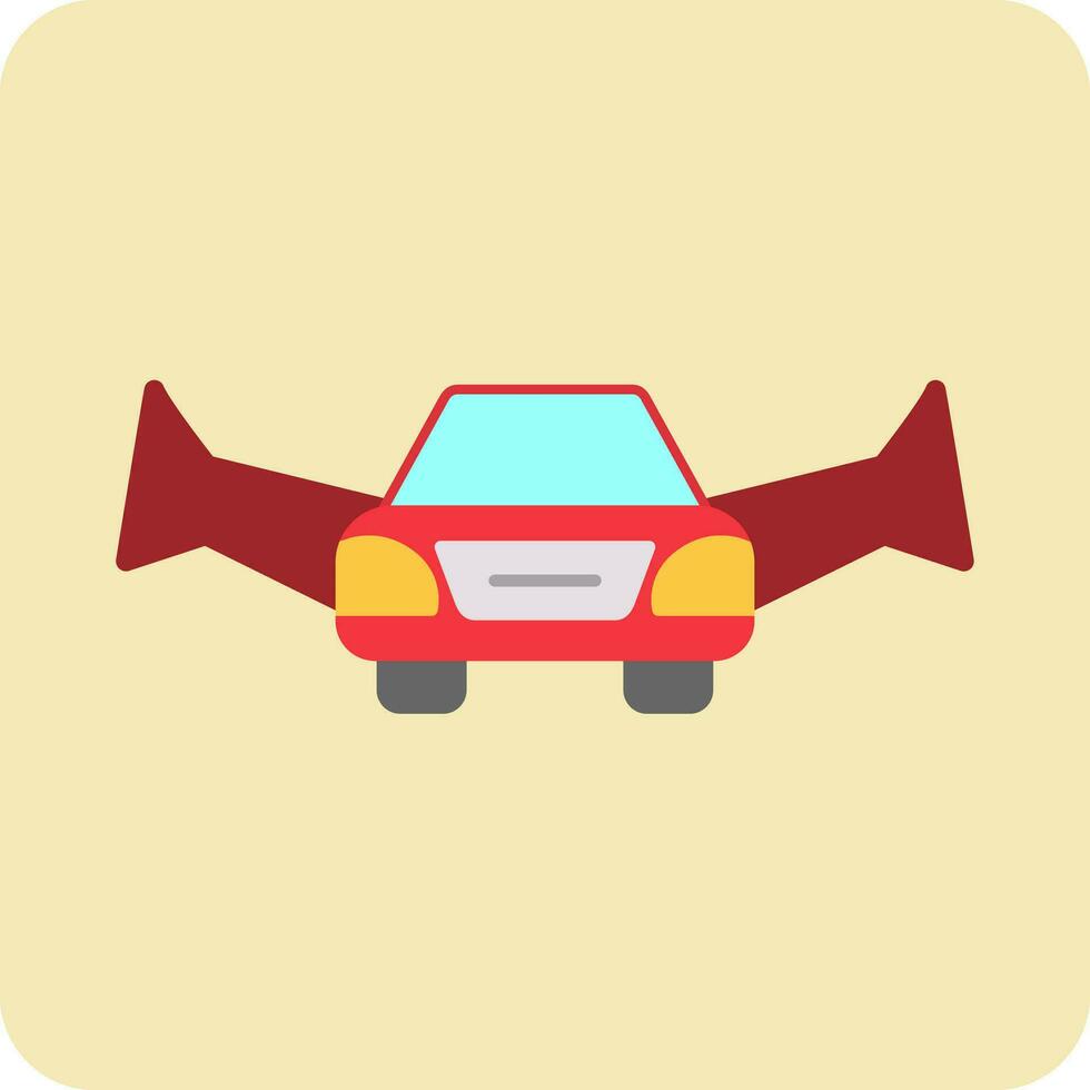 Flying Car Vector Icon
