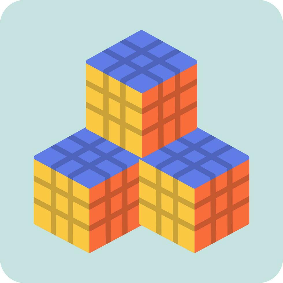 Cubes Vector Icon