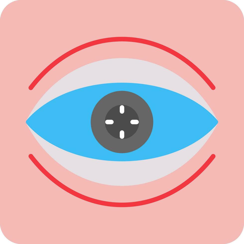 Bionic Contact Lens Vector Icon