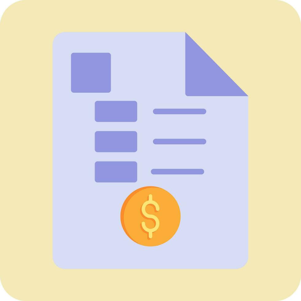 Receipt Vector Icon