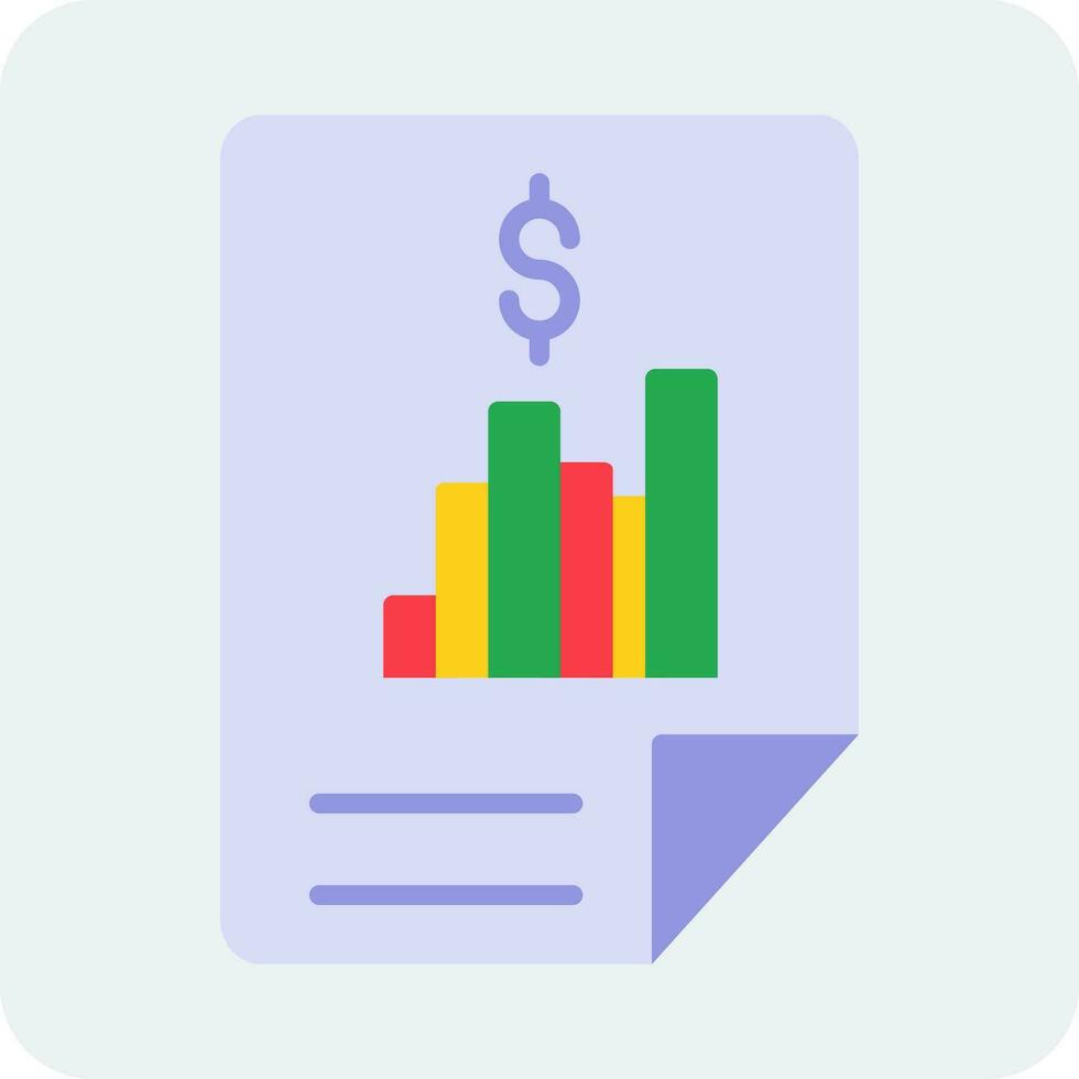 Financial Report Vector Icon