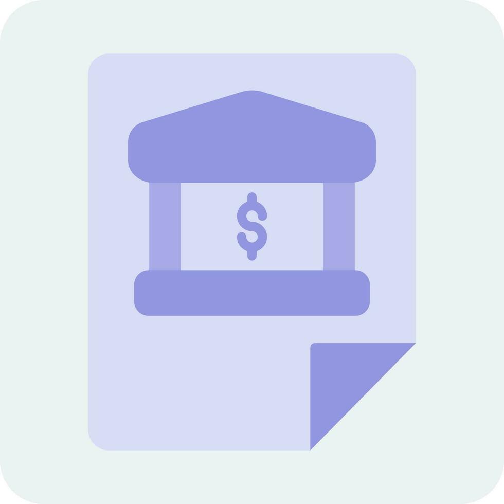 Bank Statement Vector Icon