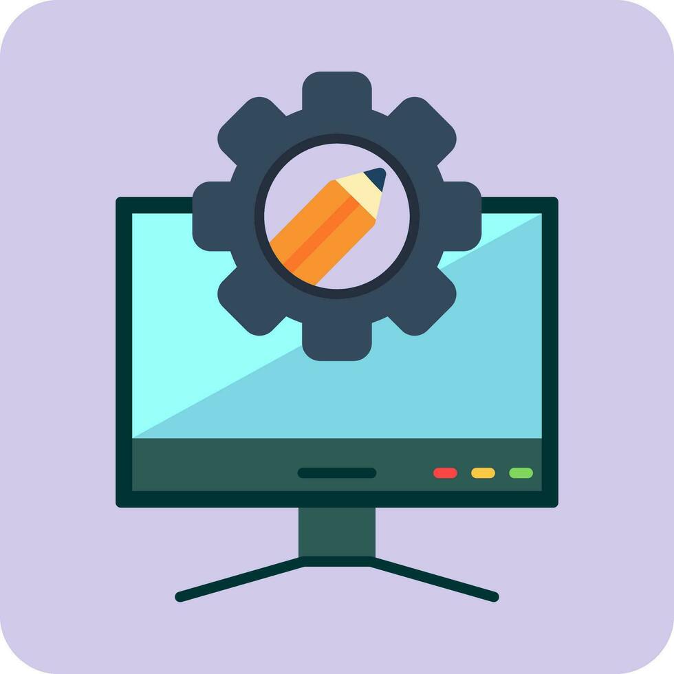 Computer Vector Icon