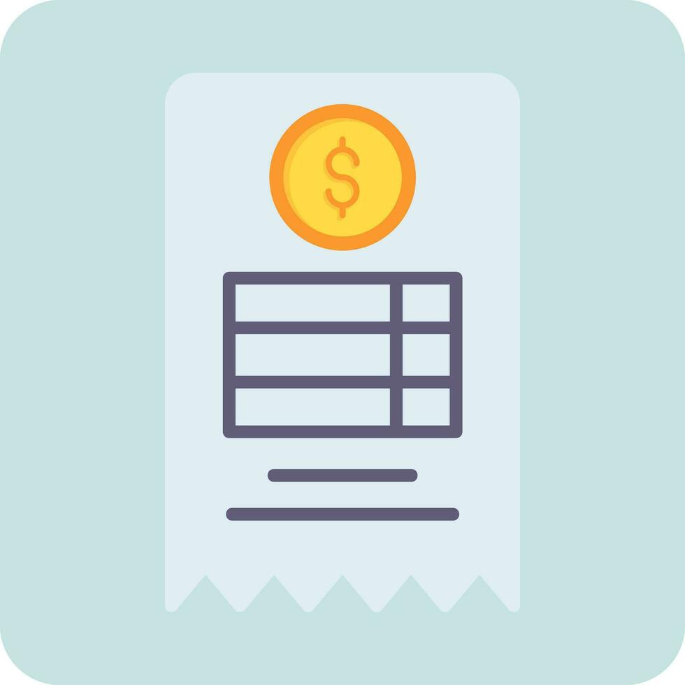 Bill Vector Icon