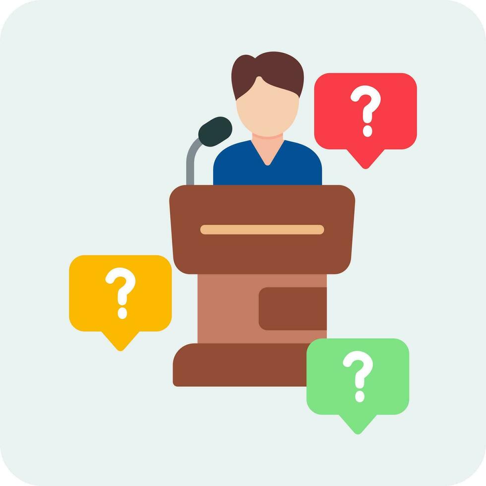 Press Conference Vector Icon