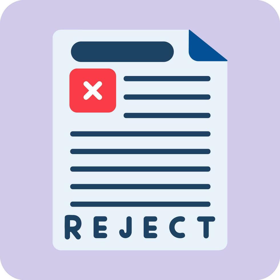 Reject Vector Icon