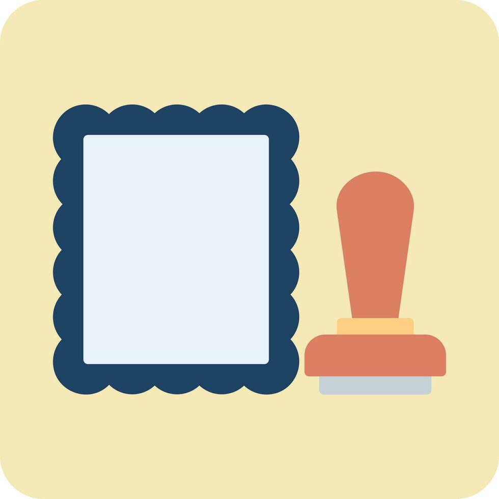 stamped Vector Icon