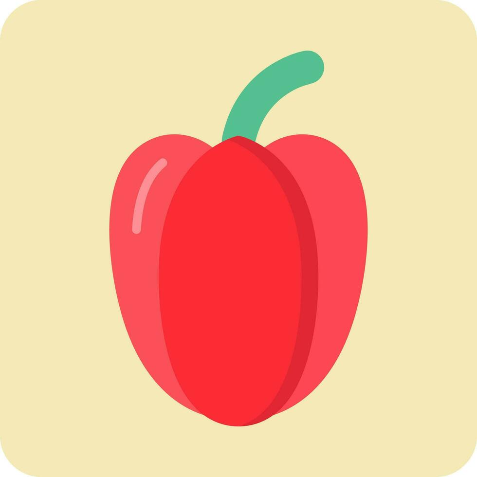 Red Pepper Vector Icon