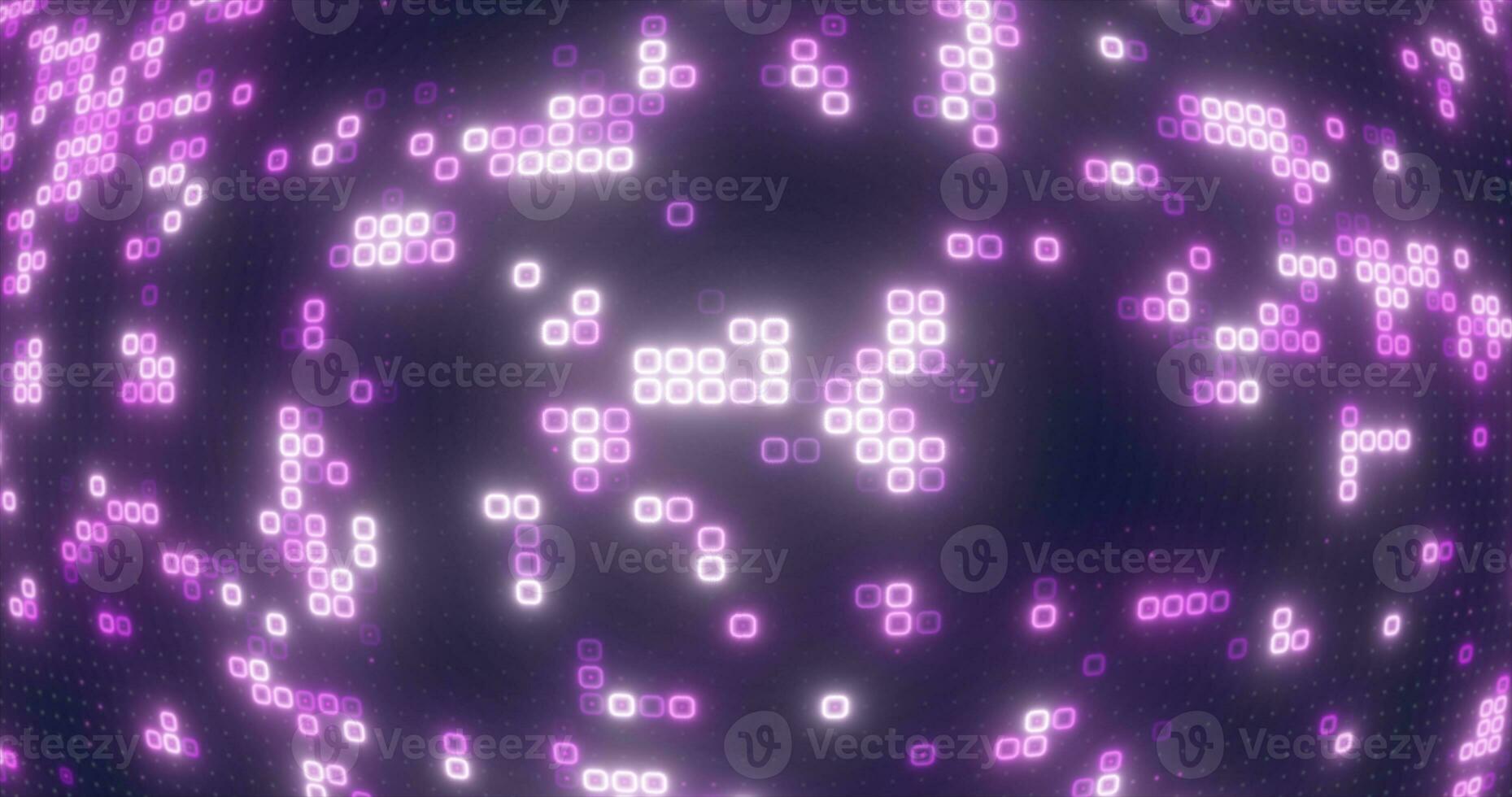 Abstract purple energy squares glowing digital particles futuristic hi-tech background photo