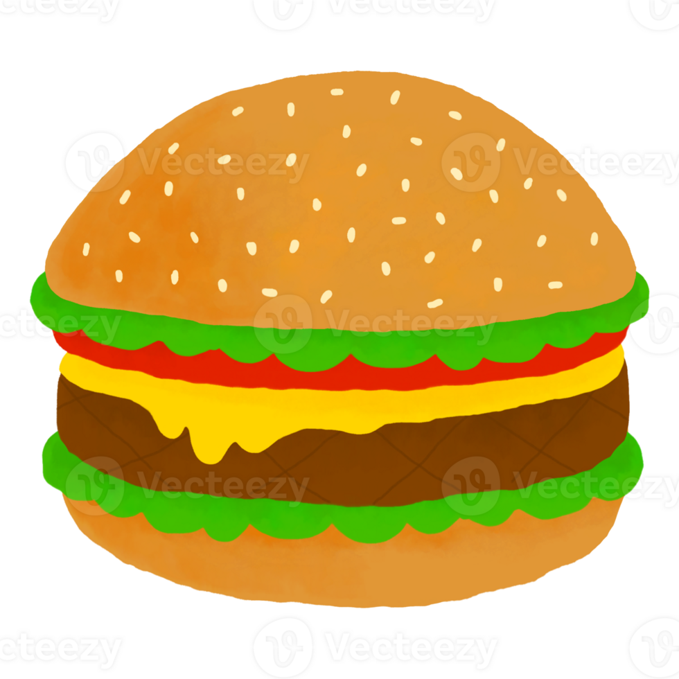 Hamburger em transparente fundo png