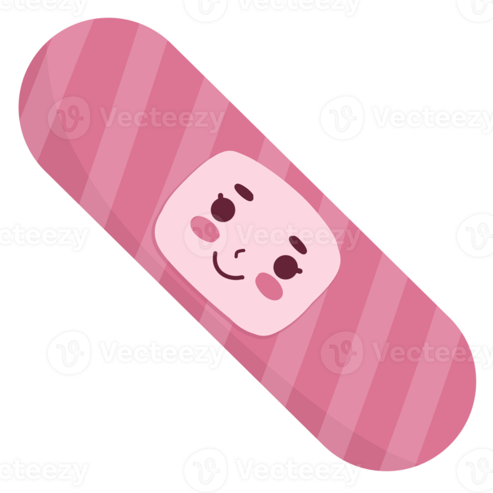 pink adhesive plaster png