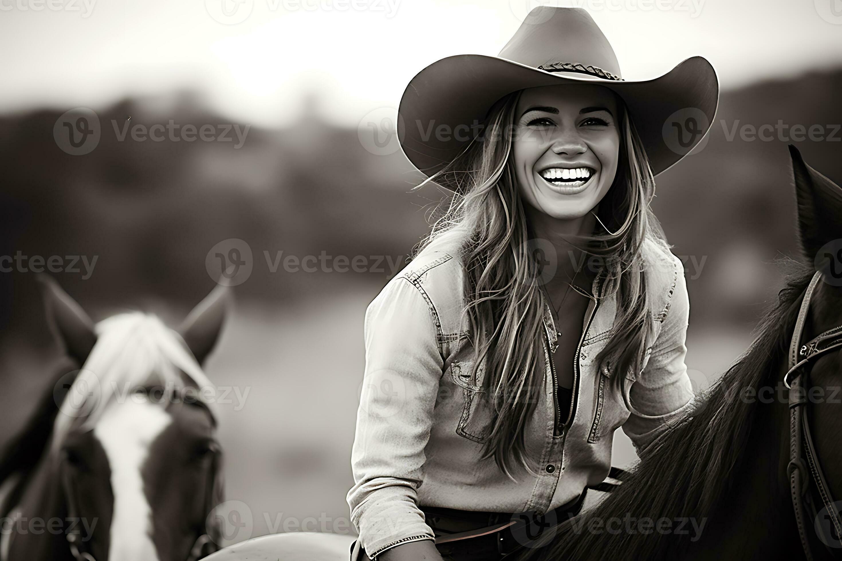 Sombrero de vaquero en el rancho generativo ai