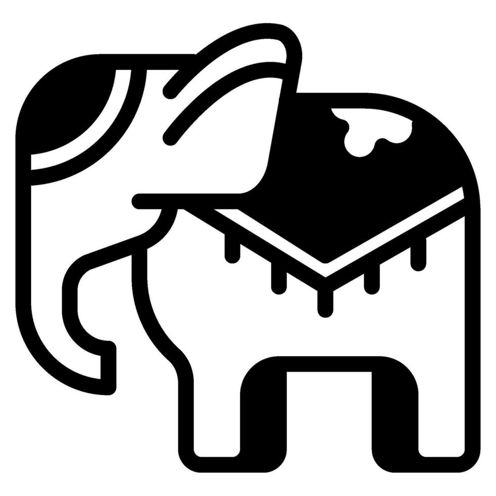 elefante icono ilustración para web, aplicación, infografía, etc vector