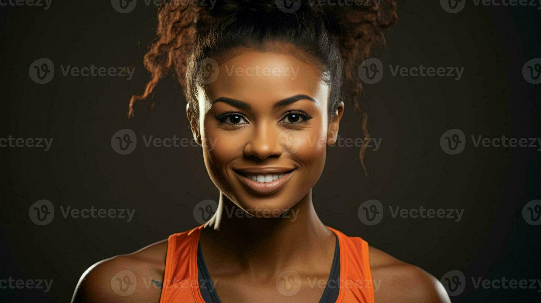 Beautiful athletic woman athlete fitness in the gym photo