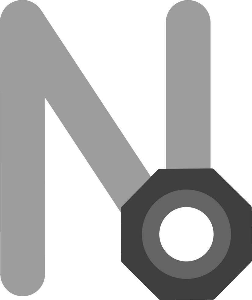 Capital N Vector Icon