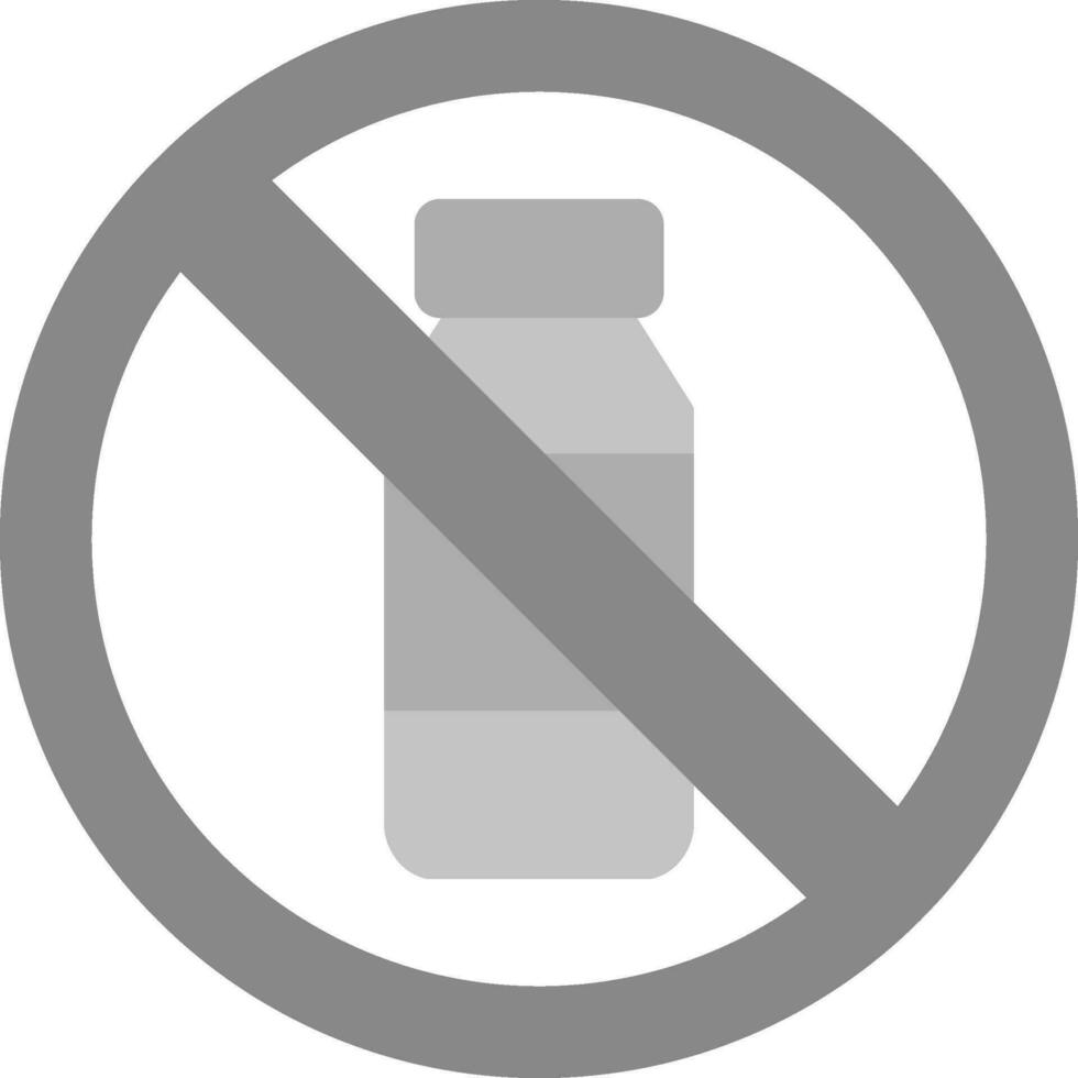 No botella vector icono