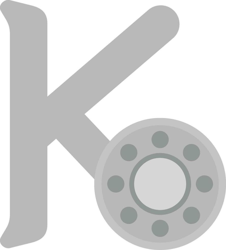 capital k vector icono