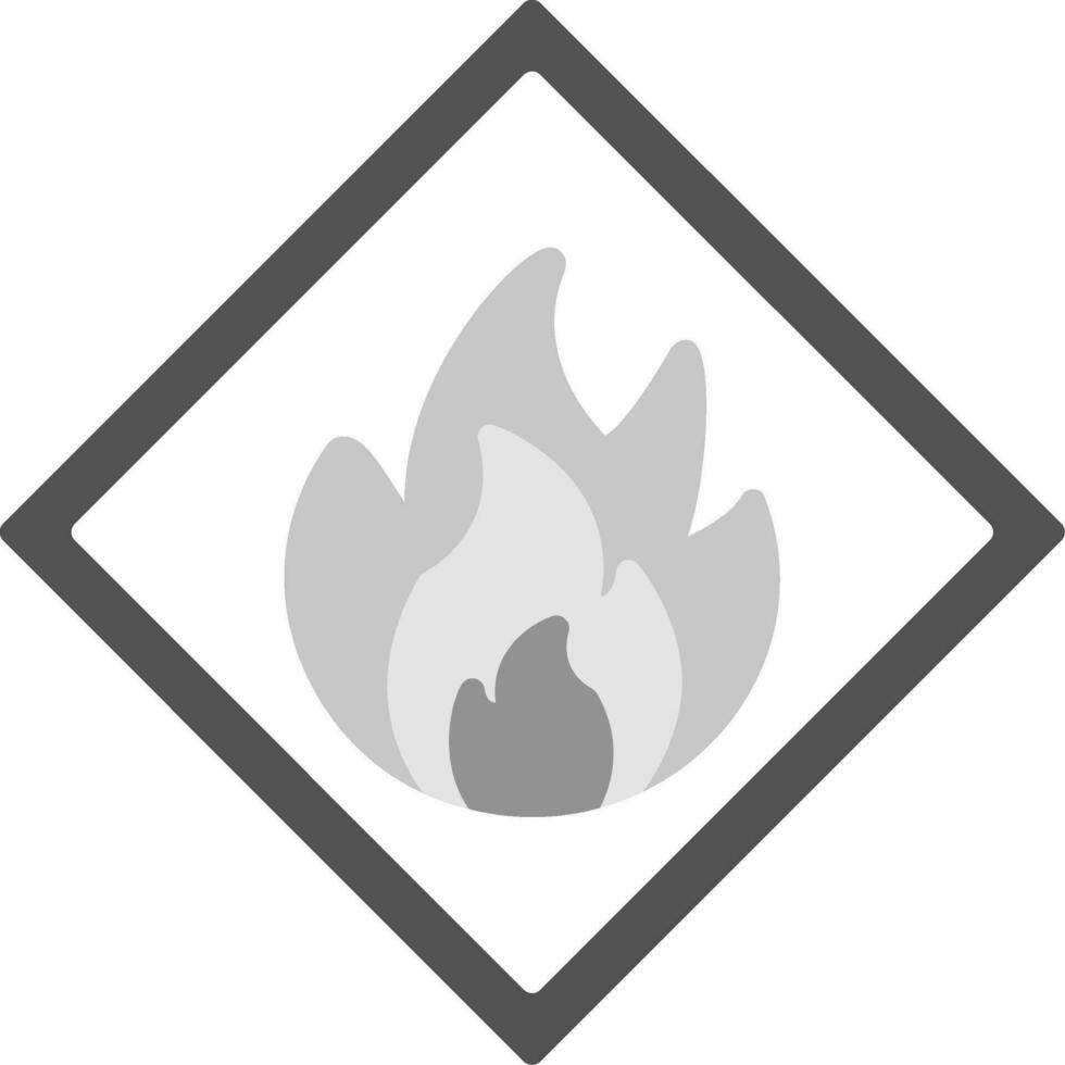 Flammable Vector Icon