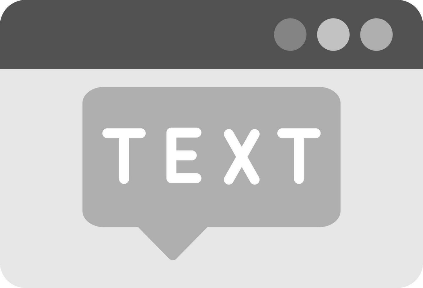 Text Vector Icon