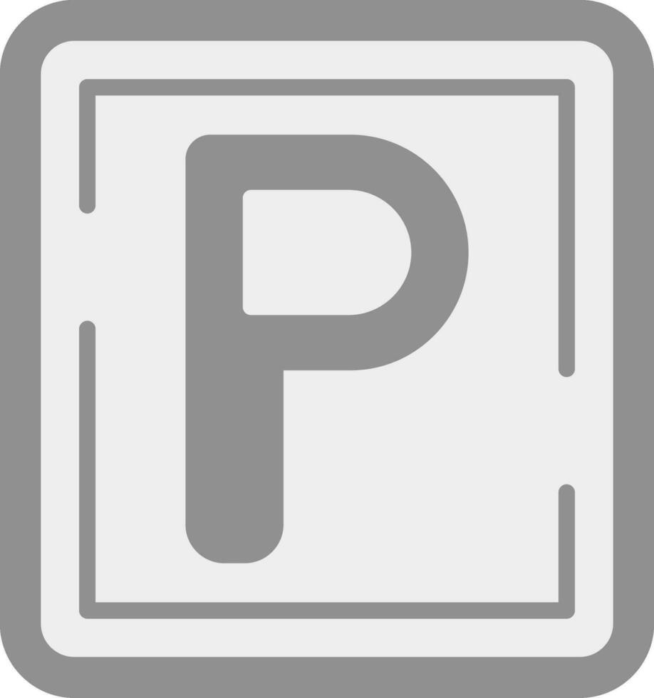 Parking Sign Vector Icon