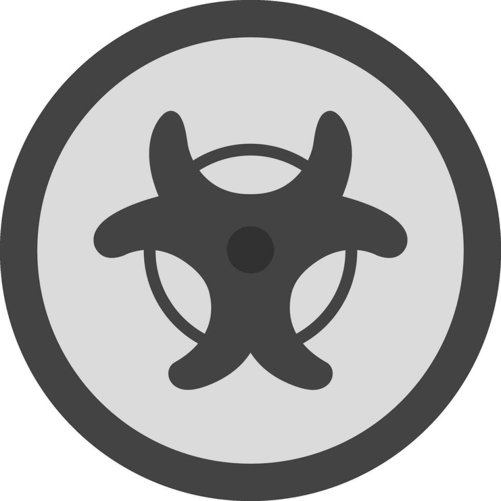 Biohazard Sign Vector Icon