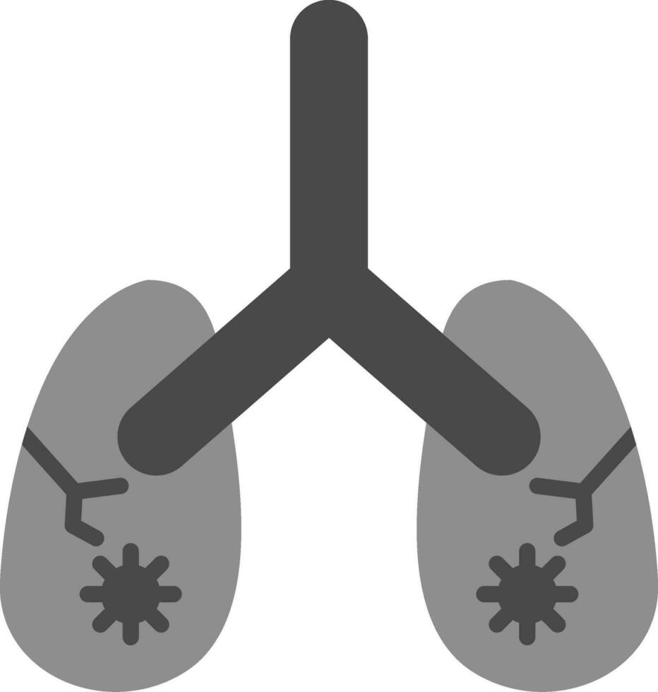 icono de vector de pulmones